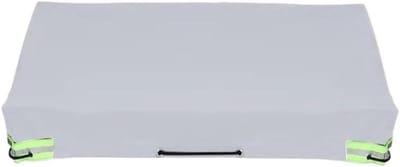 Aanhanger Afdekzeil - Campingzeil Camperhoes - Aanhanger Beschermen - Waterdicht Ripstop PVC - 207x114x10 cm - Grijs