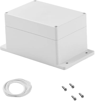 Kabeldoos ABS Plastic - Project Behuizing Doos - Elektronica Beschermen - Stofdicht Waterdicht IP67 - 160x110x90 mm - Grijs Wit
