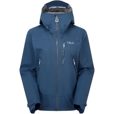 Rab Downpour Mountain Waterdichte Jas Dames (Maat - 14, Kleur - Tempest Blue)