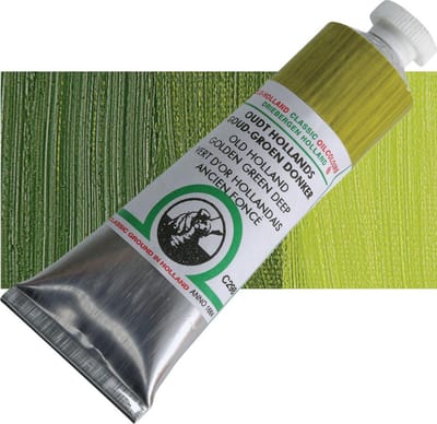 Oil paint Old Holland 40ml – 298 Old Holland Golden Green Deep