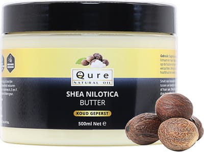 Shea Butter Nilotica 500ml | 100% Puur & Onbewerkt | Natuurlijke Huidverzorging | Sheabutter ongeraffineerd uit Oost-Africa voor Huid, Haar en Lichaam | Zachter en beter smeerbaar