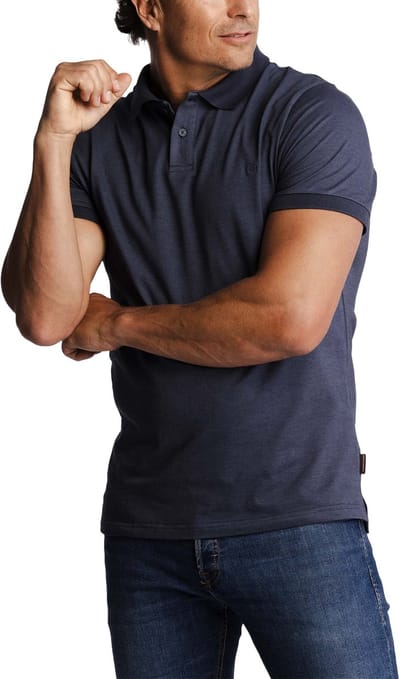 Undiemeister Polo Shirt Heren - Modern Fit - Anti-kreuk - ECOCELL™ Lyocell - Storm Cloud (Donker blauw) - Maat M