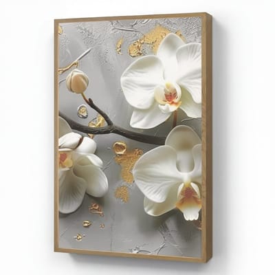Wandlamp 60x90 cm - Oplaadbaar - Bloemen - Orchidee - Abstract - Modern - Wandlampen binnen woonkamer - Slaapkamer lamp - Decoratieve nachtlamp - Vloerlamp draadloos