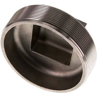 Plug R4'' RVS met Extern Vierkant 16bar (224.8psi)