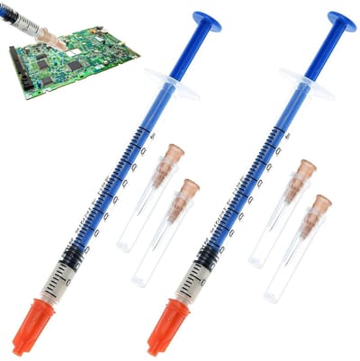 Hoogwaardige elektrische geleidende lijm voor precisie-elektronica reparaties - 2 tubes van 1 ml, ideaal voor hobbyisten en professionals