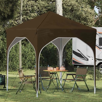 vidaXL - Pop-up - Feesttent - 194 - x - 194 - x - 245 - cm - Taupe