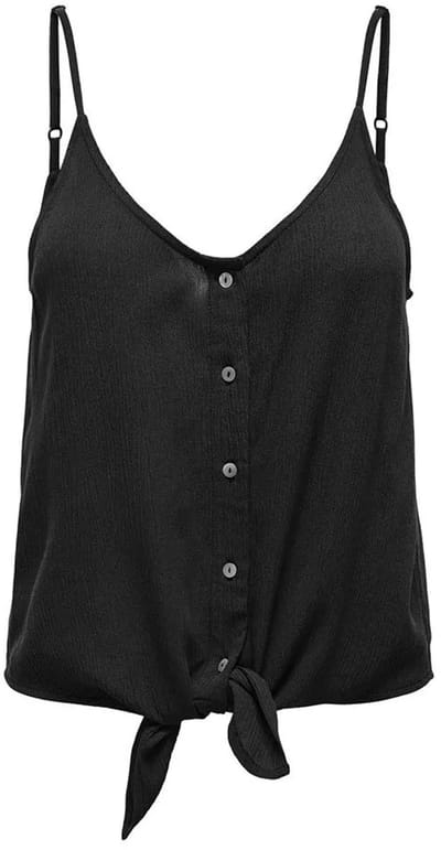 Only Chiara Mouwloos T-shirt Zwart XS Vrouw