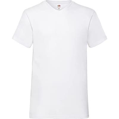 V-hals T-shirt Fruit of the Loom Valueweight