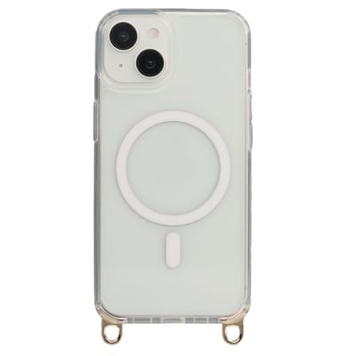 Selencia Hoesje - Geschikt voor Apple iPhone 14 / 13 - Rivièra Transparante Backcover geschikt voor MagSafe en afneembare haakjes - Transparant