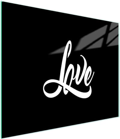 TMK ArtDeko Serie - Snijplank Glas - 52x30 cm - Zwart - UV-Print