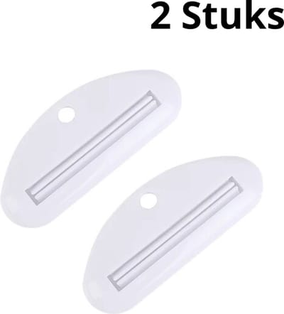Tandpasta Knijpers Tube Clip Wit 2 stuks | Tube Knijper | Tandpasta | Uitknijper | Tubeknijper | Tandpastaknijper