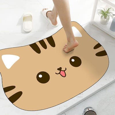Diatomeeënaarde Zachte Vloermat Huishouden Badkamer Toilet Licht Luxe Voetmat Absorberende Mat Deur Antislip Sneldrogende Voetmat Tapijt 40 * 60 cm (strong adsorption force)