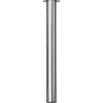 Duraline Tafelpoot - Staal Geborsteld Nikkel - Rond - 7,6x72cm