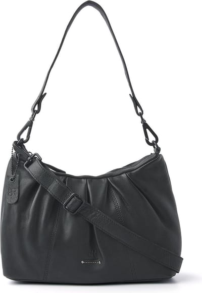 DR Amsterdam Medium Schoudertas / Crossbodytas Dames - Leer - Tampa - Zwart