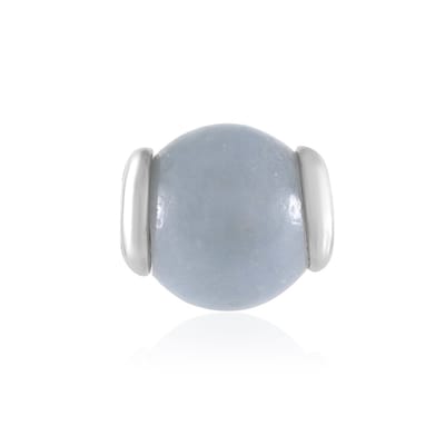 Cavill - Zilveren Hanger Blauwe Angeliet 3,706 ct - 925 Sterling Zilver Verguld - Ronde Kraal - Elegante MONOSONO Collectie - 10x11 mm