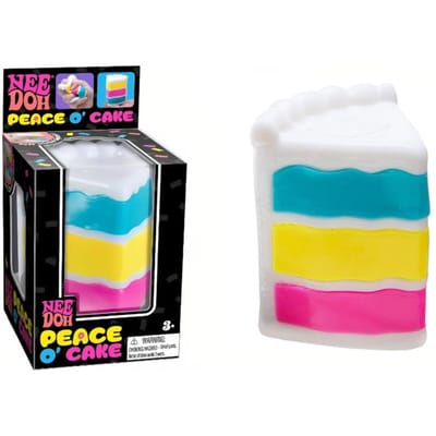 Cube NeeDoh Schylling Chaud, Bloc Sensoriel Anti-Stress, Jouet Fidget Doux et Élastique pour Soulager le Stress, Cadeau Souvenir Idéal pour les Enfants