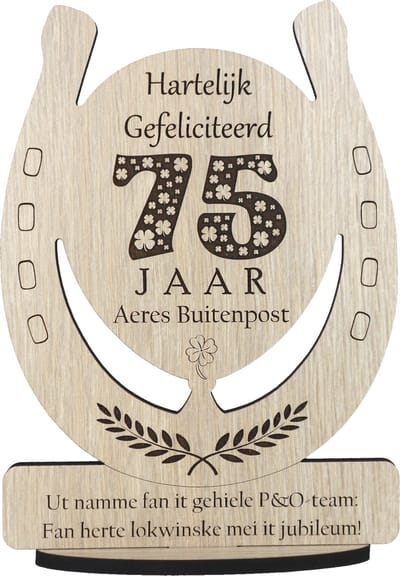 Verjaardagskaart Gepersonaliseerd | Hartelijk Gefeliciteerd | Verjaardag | Houten Wenskaart | Kaart van Hout | Aanpasbare Tekst en Leeftijd | 17.5 x 25 cm