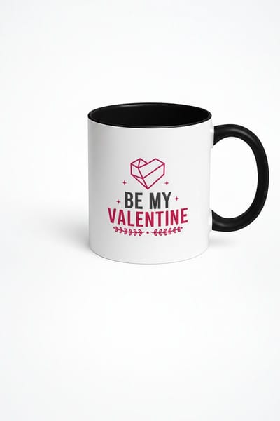 Valentijn Mok Be My Valentine Hart Cadeau | Romantische Koffiemok