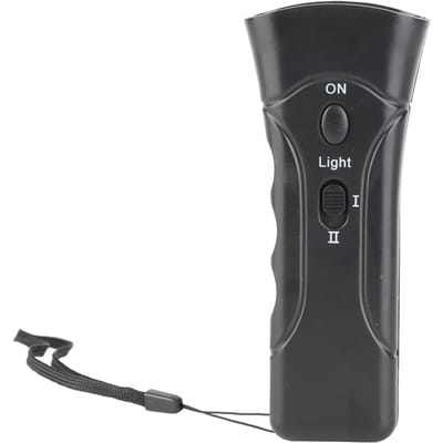 Hond Blaffen Afschrikker Ultrasoon Dubbele Hoorn Handheld Hond Blaffen Controle Trainingsapparaat voor Buiten black