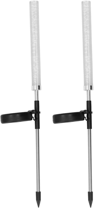2 Stuks Zonne-energie Tuinverlichting Bubble Stick Lamp, Kleurrijke Gradiënt Decoratie voor Tuin, Oprit en Patio