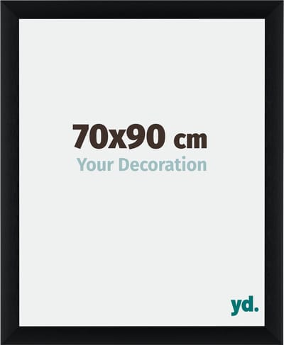Your Decoration - Fotolijst 70x90 cm - Aluminium - Zwart Geborsteld - Tucson