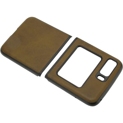 Lederen Opvouwbare Telefoonhoes Krasbestendige Flip Telefoon Beschermhoes voor Moto Razr 2022 camouflagegroene kleur