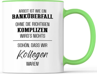 Grappige Koffiemok voor Collega's Afscheidscadeau - Vaatwasserbestendig 330 ml