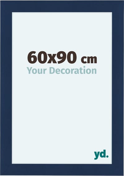 Your Decoration - Fotolijst 60x90 cm - MDF - Donkerblauw Geveegd - Como