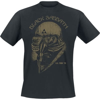 Black Sabbath T-shirt - U.S. Tour '78 - S tot 5XL - voor Mannen - zwart
