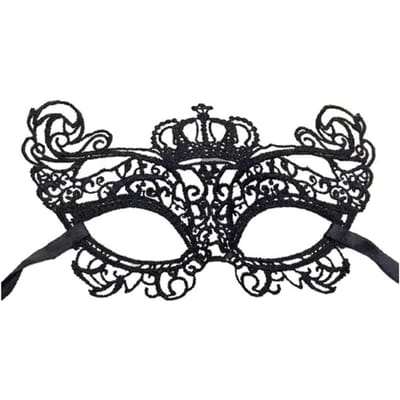 Zwarte Koningin Kant Masker Borduurwerk Applicaties Feest Carnaval Masker Vrouw Accessoires Bruiloft Masker Halloween Maskerade Masker E black