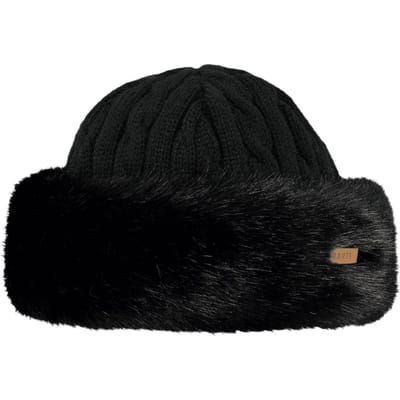 BARTS Fur Cable Bandhat Muts Dames - One Size - Zwart
