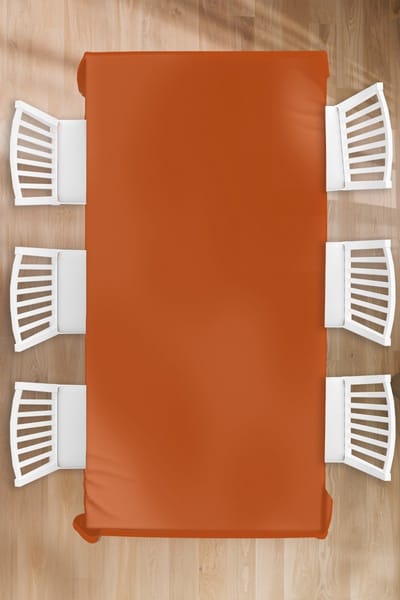 Tafelkleed - Tafellaken - 130x260 cm - Terracotta - Bruin - Palet - Effen - Kleuren - Kleur - Binnen en Buiten