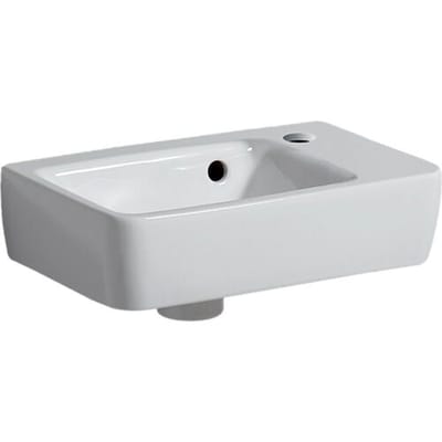 Geberit Renova Plan hand-rinse basin 36 cm tap hole centered, with overflow 500.382.01.1