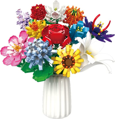 Bouwset bloemen - Botanical - Bouwstenen bloemboeket - 1064 onderdelen