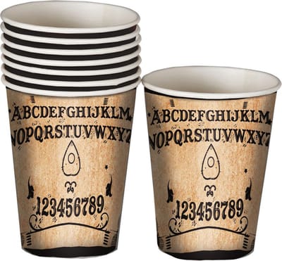 FIESTAS GUIRCA, S.L. - 8 Ouija kartonnen bekers 10 cm