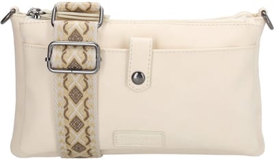 Beagles Malaga Schoudertas Dames - Handtas met meerdere vakken - Tas van Nylon en Polyester - Crème