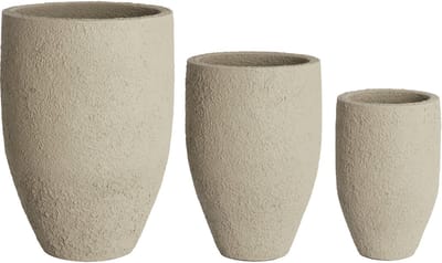Light&living Pot deco S/3 Ø30x46+Ø40x55+Ø52x71 cm SIROLO zand