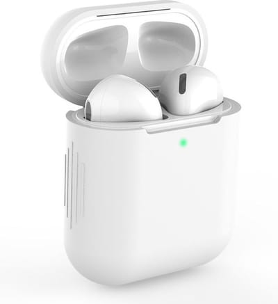 AirPods Hoesje voor Apple AirPods 1 & 2 – Transparant - Siliconen Beschermende Case
