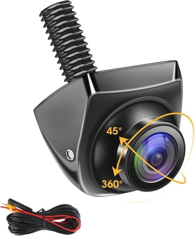 Achteruitrijcamera 360° Instelbaar AHD 1080p voor Auto, Camper, Aanhanger en Bestelwagen - 170° Groothoek, IP69K Waterdicht