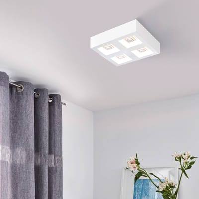 EGLO Ferreros Plafond- en Wandlamp - LED - 27 cm - Wit
