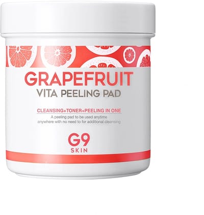 G9SKIN Grapefruit Vita Peeling Pad / Doordrenkte peeling pads met cleanser en toner effect 100 st.