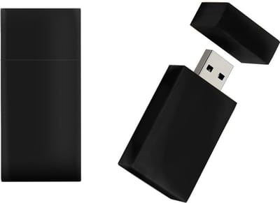 Zwart hout usb stick 128GB 3.0 - sterkte cadeau, uitvaart, begrafenis,