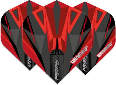 Winmau Prism Delta Black & Red - Dart Flights
