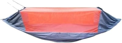 Hangmat met Klamboe - Kampeerhangmat Lichtgewicht - Buiten Ontspannen - Volautomatisch Openen - 1.2 kg - Rood
