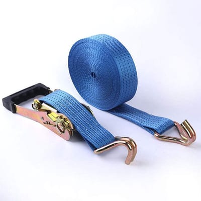 Ratelbanden Sets - Spanbanden Bevestiging - Lading Zekeren - 5 Ton Treksterkte - 6 Meter Lengte - Blauw