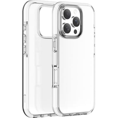 Coverzs Shockproof hoesje geschikt voor iPhone 16 Pro - Shock hoesje - Bescherming tegen krassen & stoten