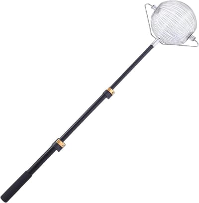 Notenverzamelaar Roller - Ballenverzamelaar Yard Picker - Fruit en Noten Verzamelen - Telescopische Handgreep - 1225 cm - Zilver