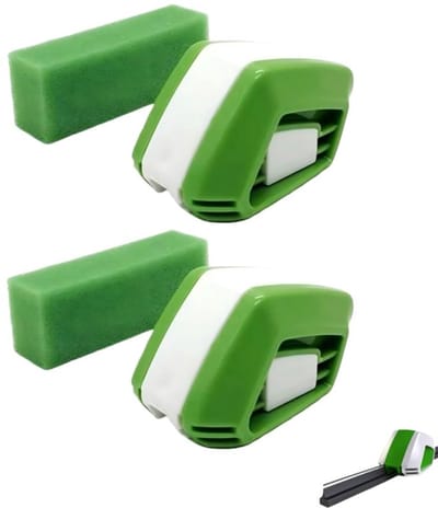 2 stuks - auto-wisserreparateur - ABS ruitenwisserbladsnijder - voor de meeste auto's, vrachtwagens en bestelwagens - groen & wit - 6.5×3.7×4.4cm