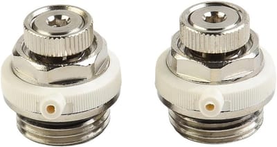 2x Automatische Ontluchtingsventielen voor Radiator, 1/2" BSP Zelfontluchter voor Verwarming