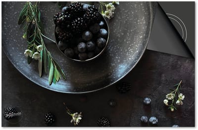 Inductie Beschermer Sweet & Black print Exclusief 77x51cm